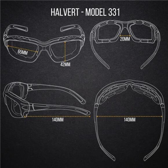 WYND Blocker Motorcycle Riding Glasses Extreme Sports Wrap Sunglasses - Picture 3 of 7